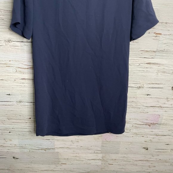 Club Monaco blue tee shirt dress lace up size 4 - Picture 9 of 10